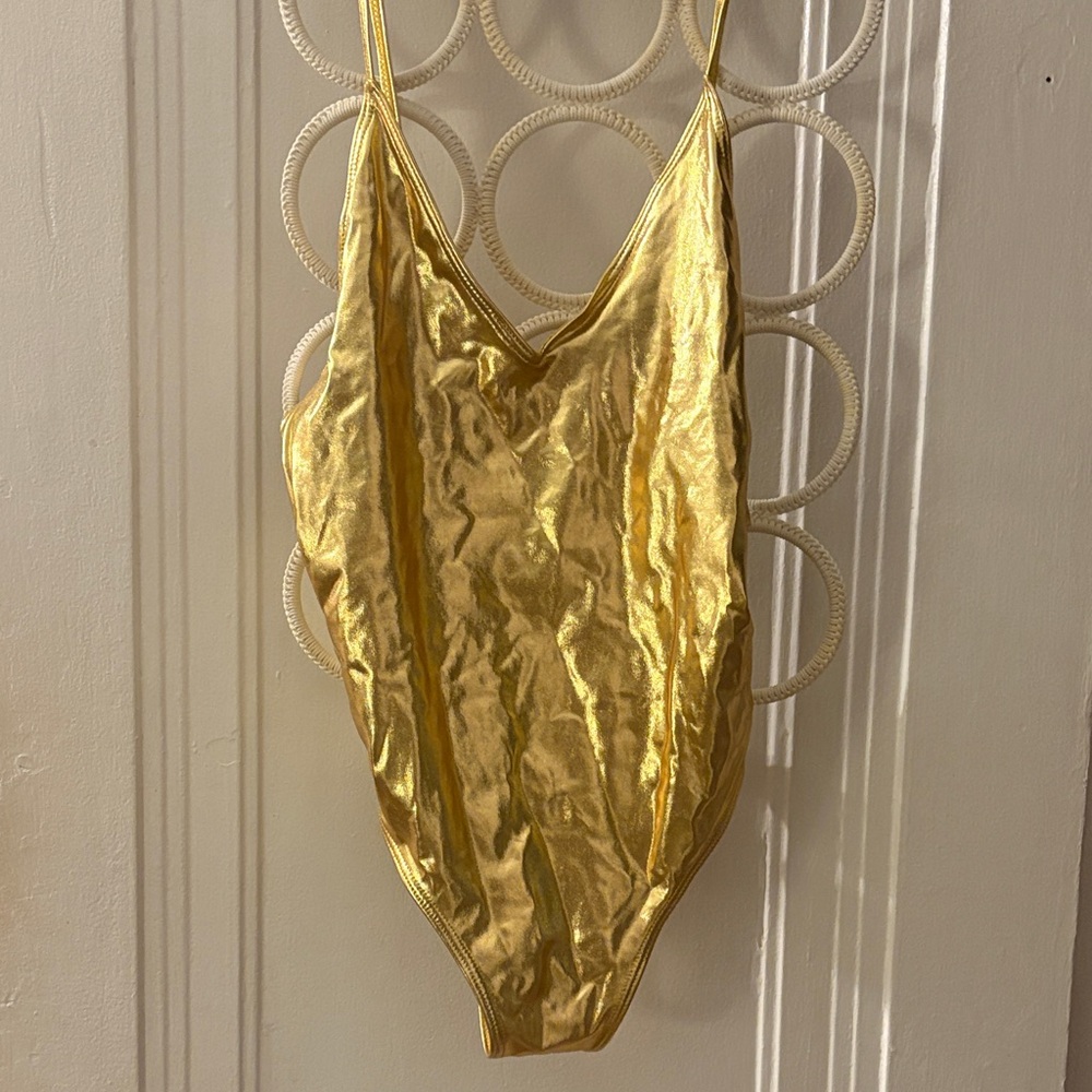 Gold Metallic Swimsuit